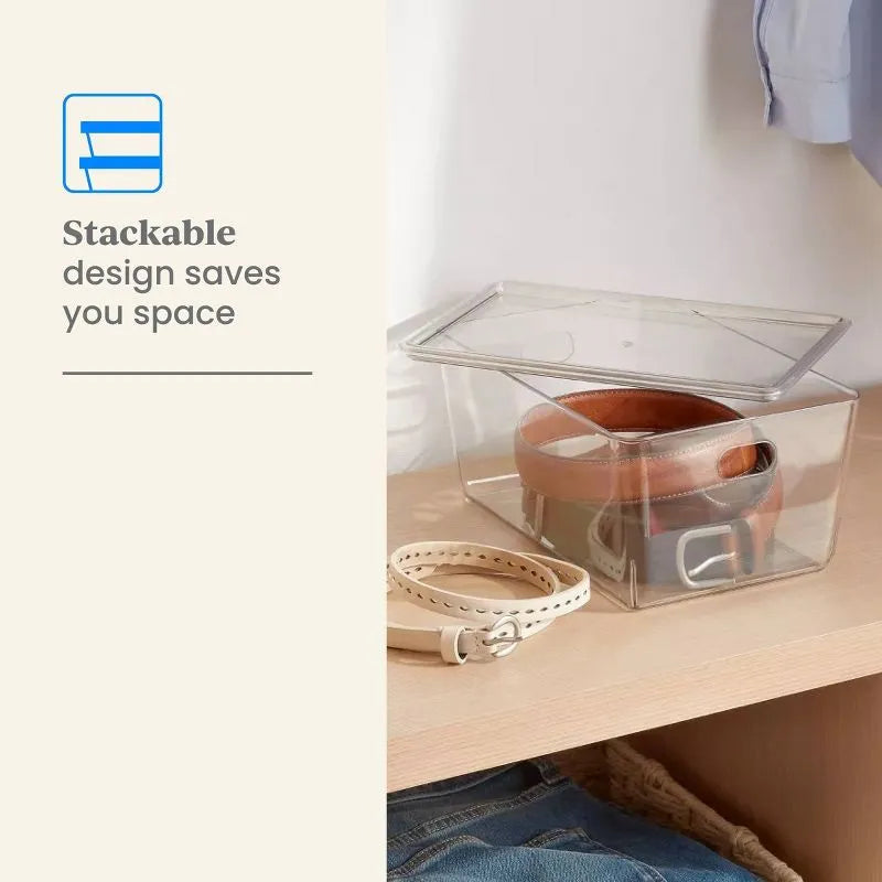 Clear Stackable Storage Bin — 4L