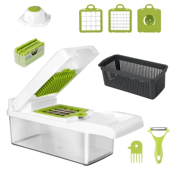 Vegetable Chopper, Slicer & Grater Set