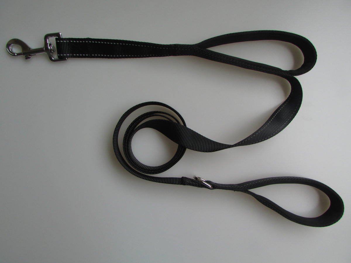 Reflective Double-Handle Dog Leash