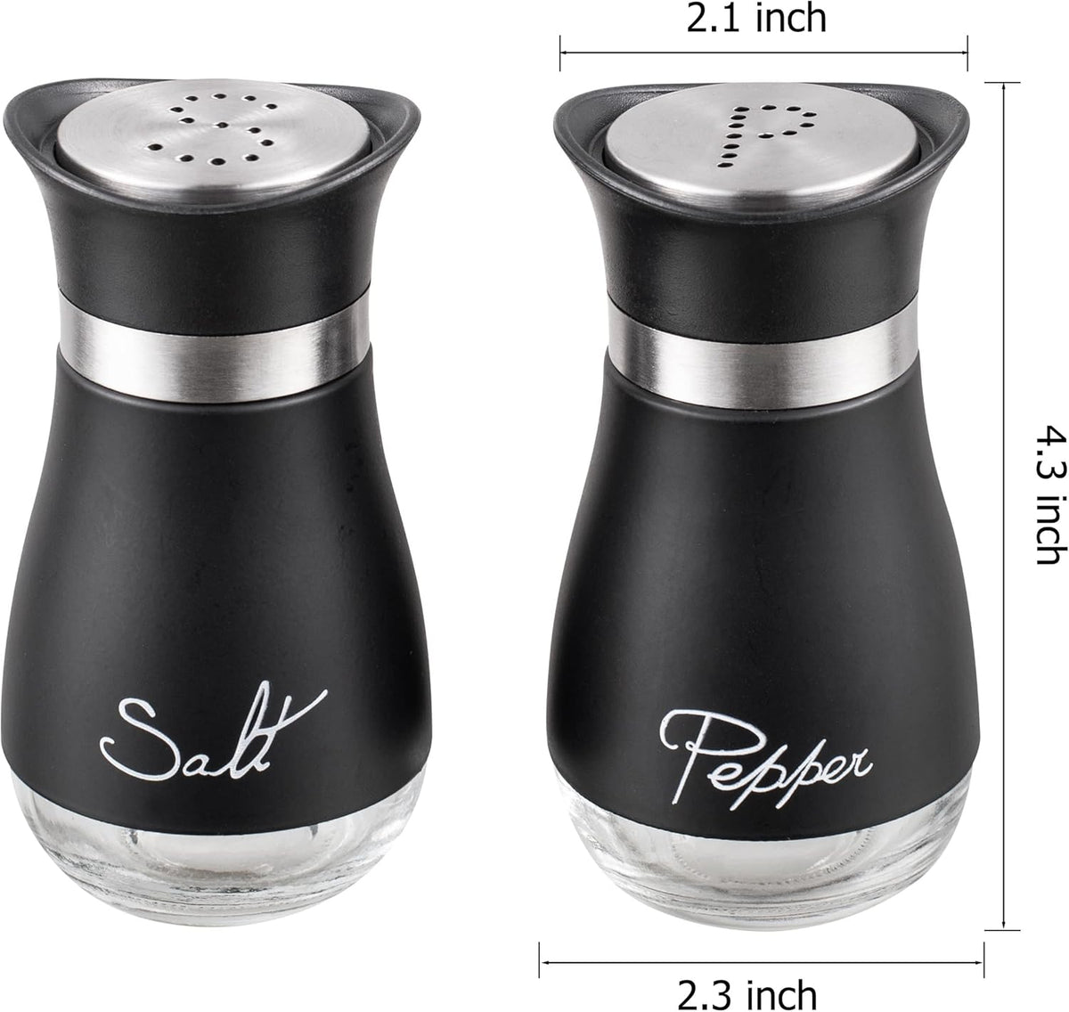 Salt & Pepper Shakers — Set of 2