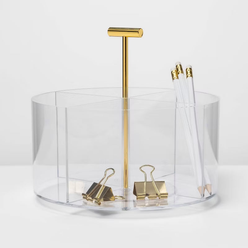 Clear Four-Compartment Organizer