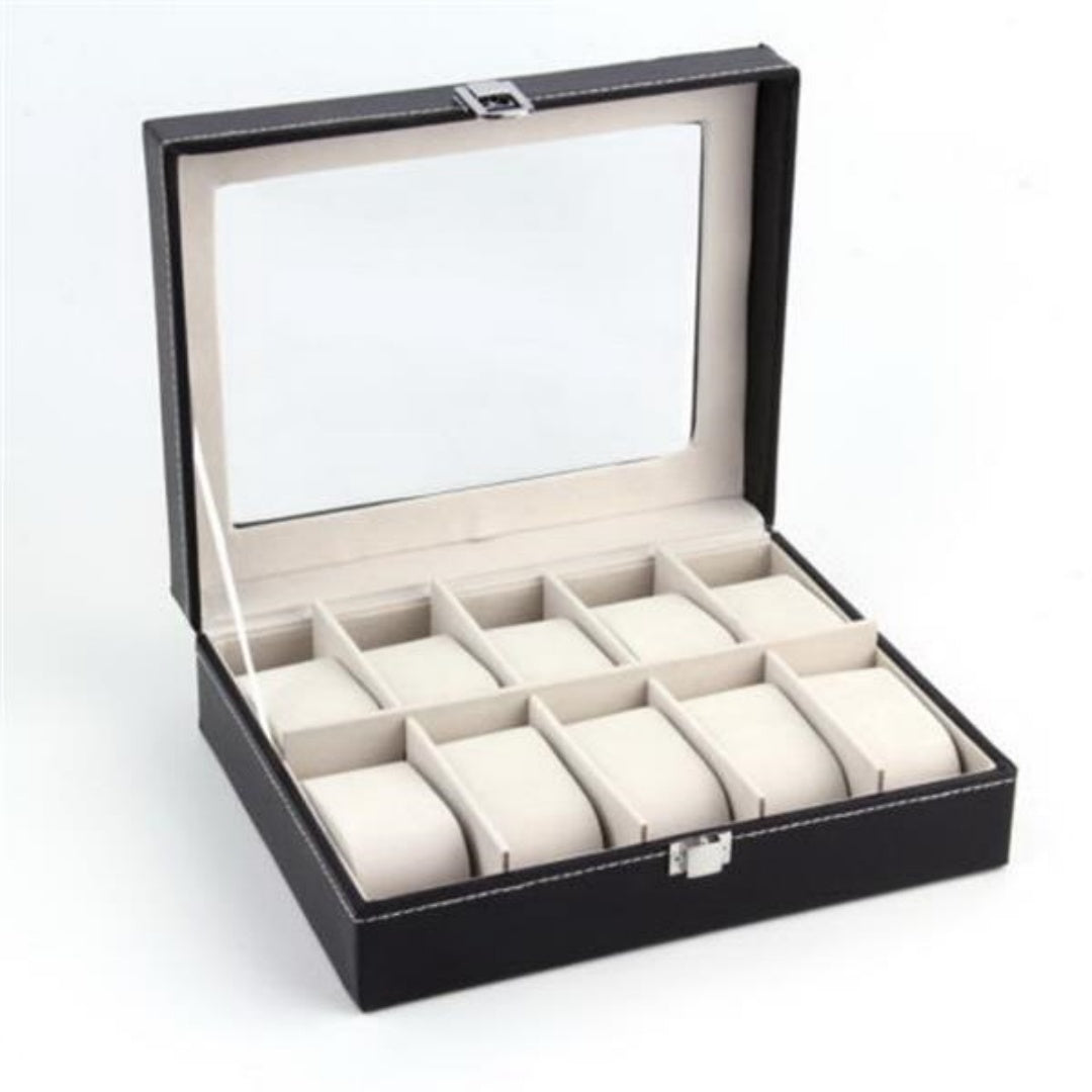 Ten-Slot Watch Display Box