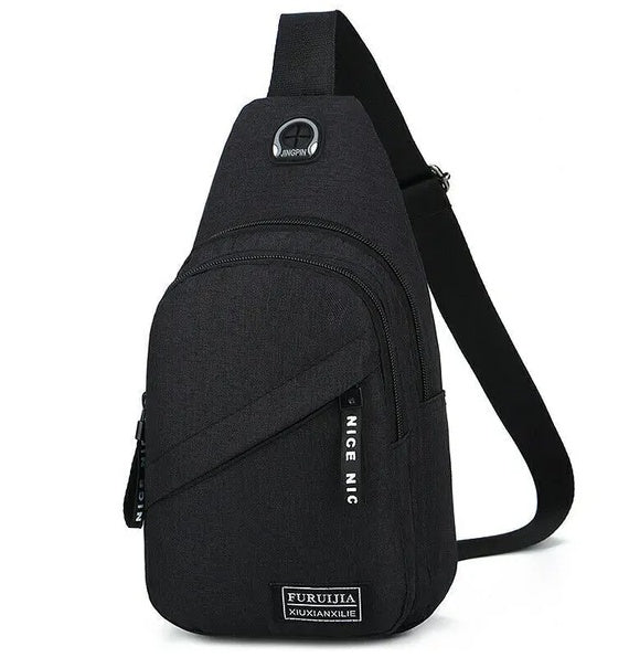 Everyday Crossbody Sling Bag — Black
