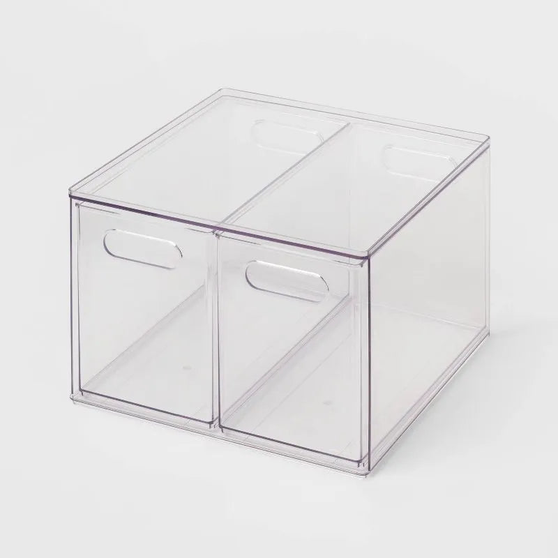 Clear Two-Drawer Organizer