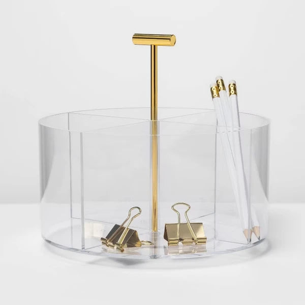Clear Four-Compartment Organizer