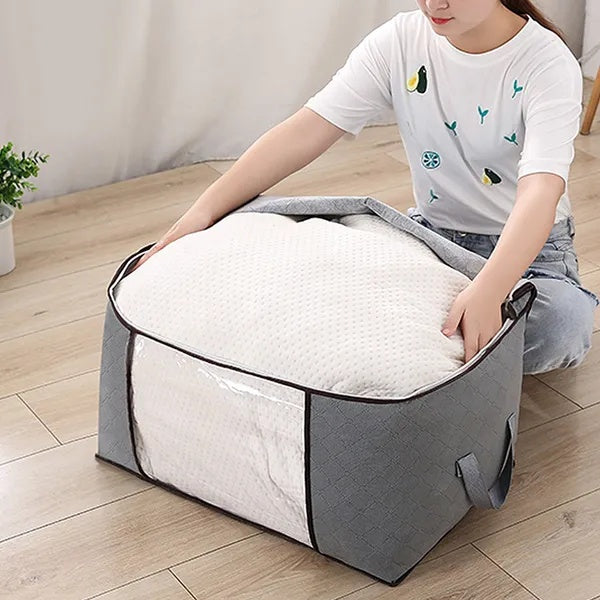 Large Foldable Clothes Storage Bags — Set of 2