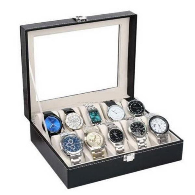 Ten-Slot Watch Display Box