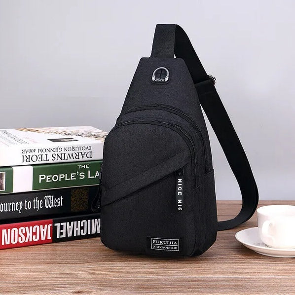 Everyday Crossbody Sling Bag — Black